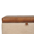 Load image into Gallery viewer, Boucle Lid- up Storage Ottoman
