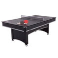 Load image into Gallery viewer, 7-Foot 2-in-1 Conversion top Pool Table Ping Pong Table Set
