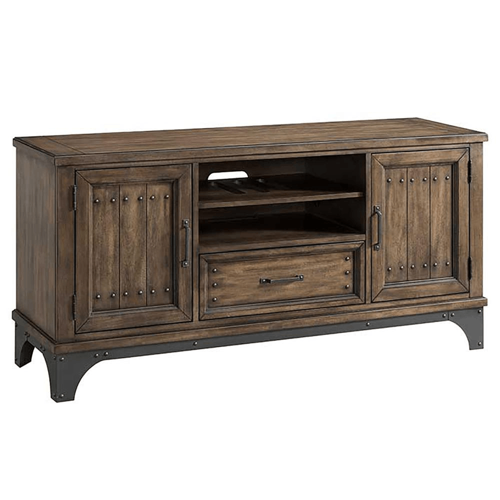 TV Console, 60 x 18 x 30 in Gun Powder Gray