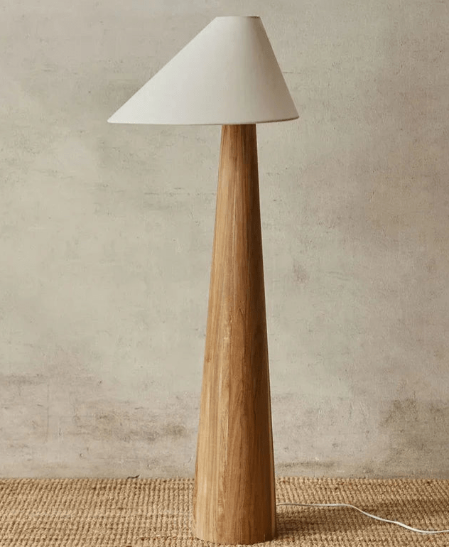 Alina Oak Wood Floor Lamp