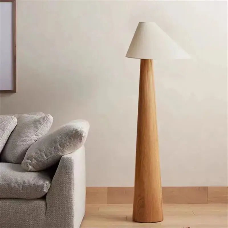 Alina Oak Wood Floor Lamp