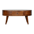 Load image into Gallery viewer, Chestnut Rounded Coffee Table
