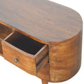 Load image into Gallery viewer, Chestnut Rounded Entertainment Unit

